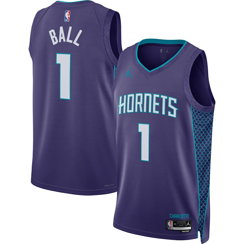 LaMelo Ball Charlotte Hornets Jordan Brand Unisex Swingman Jersey Statement Edition Purple - NBA