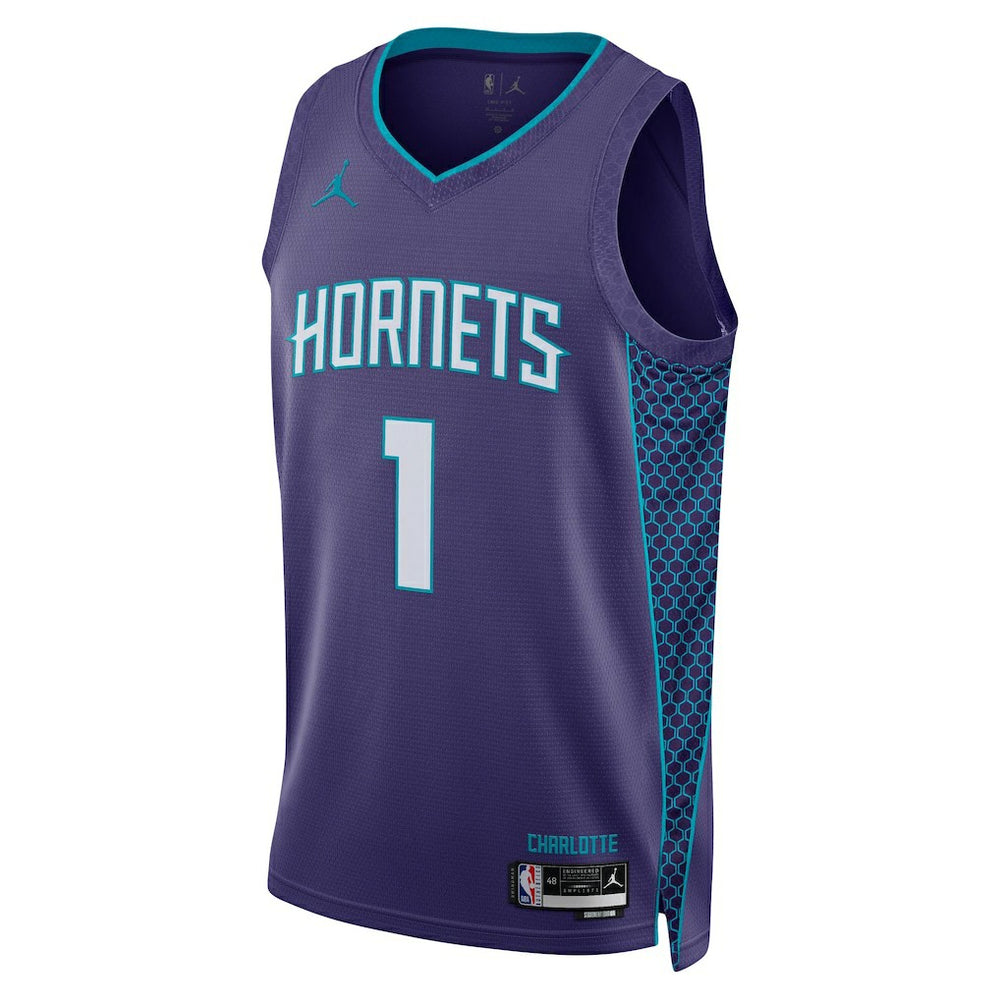 LaMelo Ball Charlotte Hornets Jordan Brand Unisex Swingman Jersey Statement Edition Purple - NBA