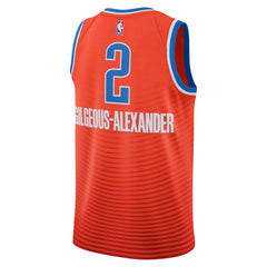 Shai Gilgeous-Alexander Oklahoma City Thunder Jordan Brand Unisex Swingman Jersey Statement Edition Orange - NBA