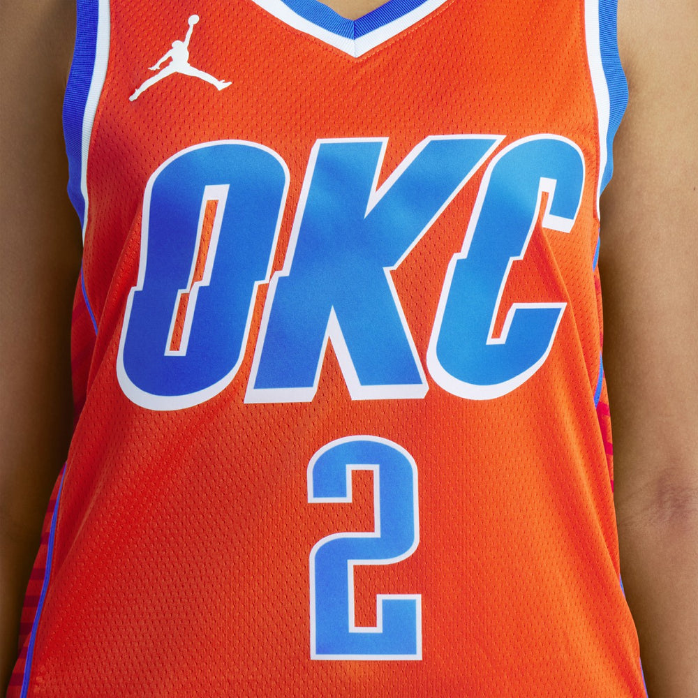 Shai Gilgeous-Alexander Oklahoma City Thunder Jordan Brand Unisex Swingman Jersey Statement Edition Orange - NBA