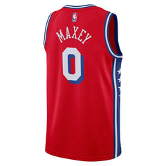 Tyrese Maxey Philadelphia 76ers Jordan Brand Unisex Swingman Jersey Statement Edition Red - NBA