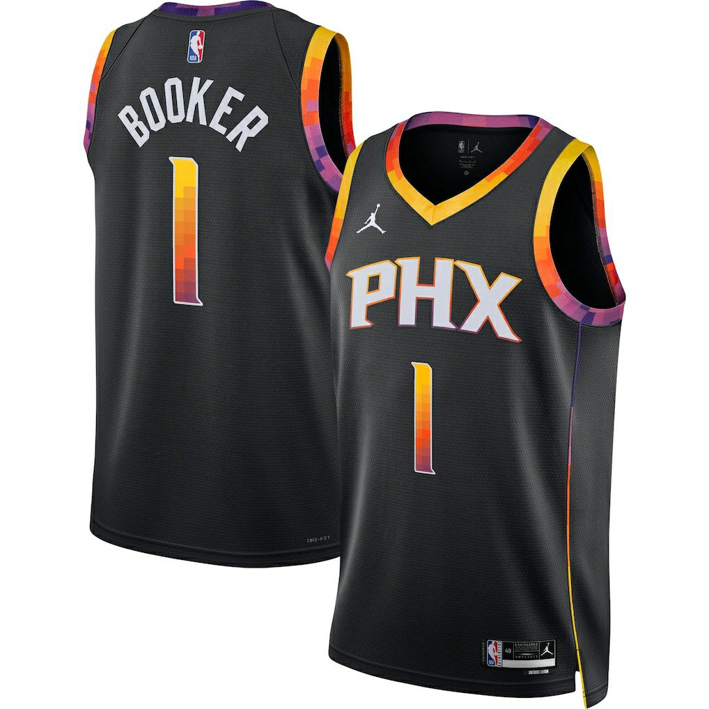 Devin Booker Phoenix Suns Jordan Brand Unisex Swingman Jersey Statement Editi- Black - NBA