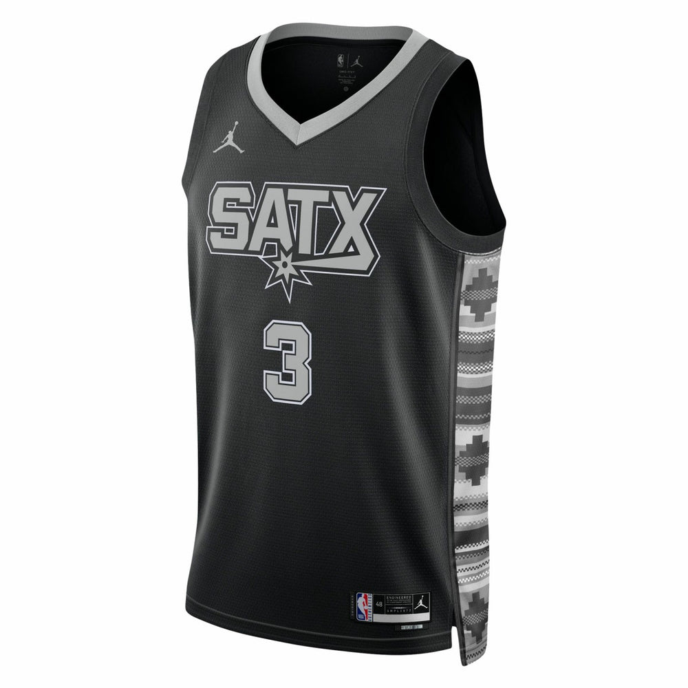 Keldon Johnson San Antonio Spurs Jordan Brand Unisex Swingman Jersey Statement Edition Black - NBA
