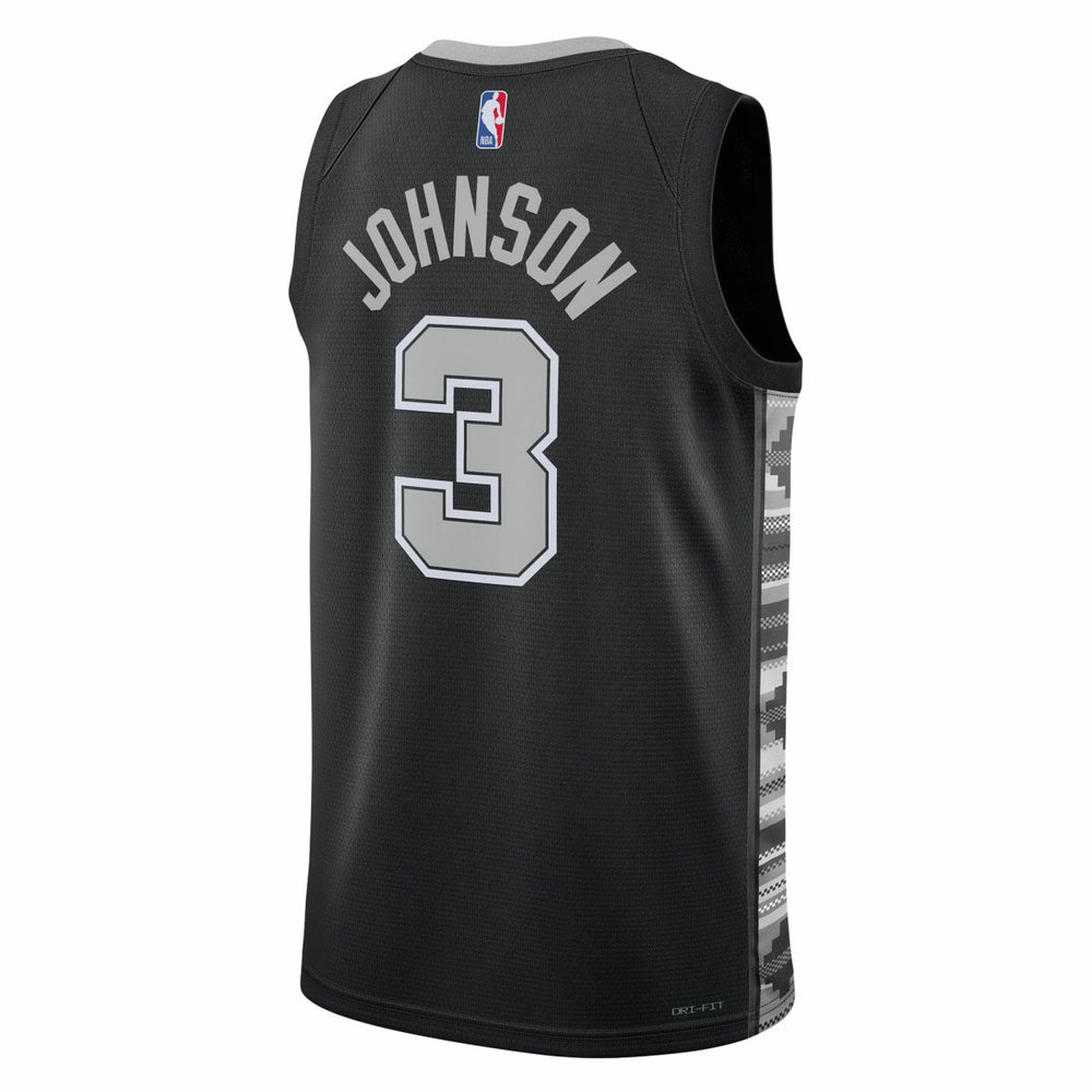 Keldon Johnson San Antonio Spurs Jordan Brand Unisex Swingman Jersey Statement Edition Black - NBA