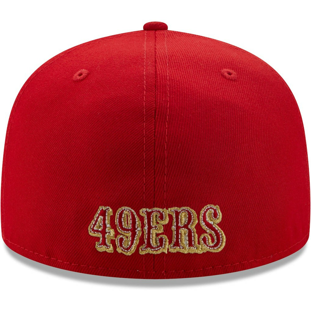 San Francisco 49ers New Era Team 59FIFTY Fitted Hat Scarlet | NFL