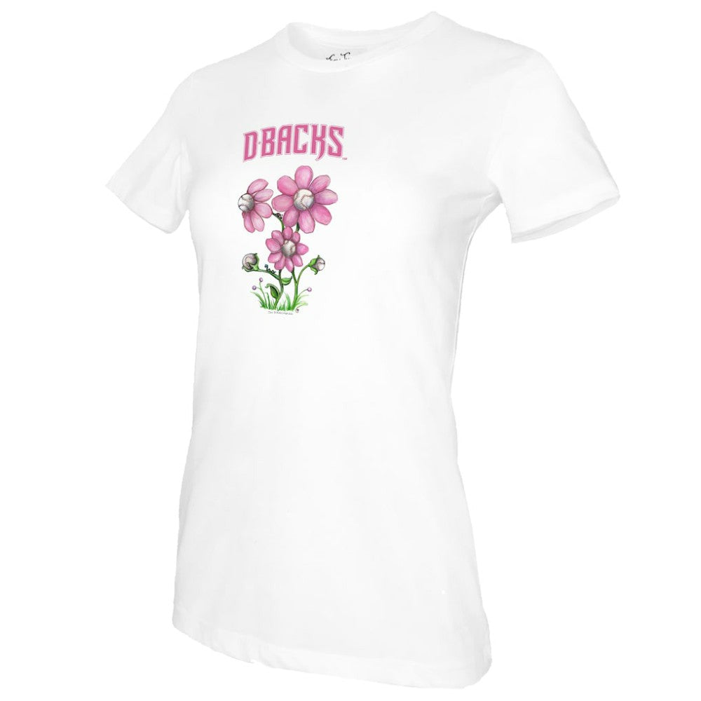 Arizona Diamondbacks Tiny Turnip Women's Blooming Baseballs T-Shirt - MLB