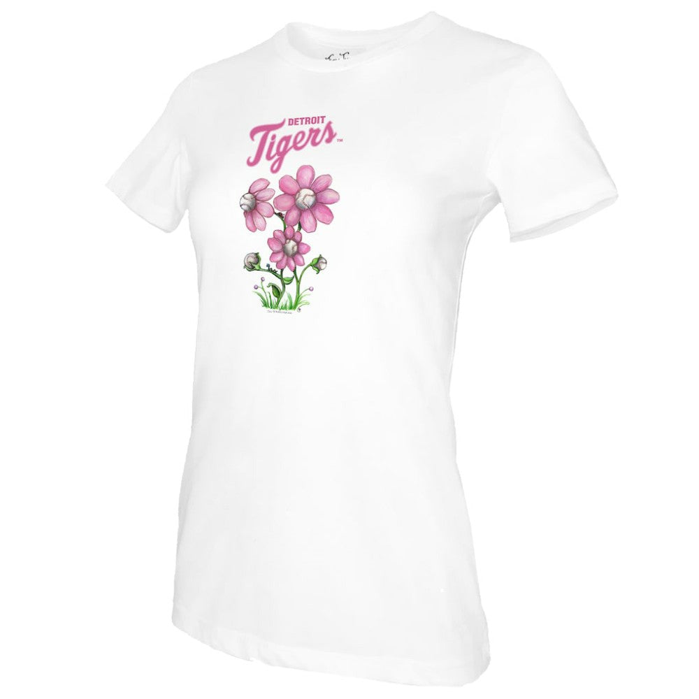 Detroit Tigers Tiny Turnip Women's Blooming Baseballs T-Shirt - MLB
