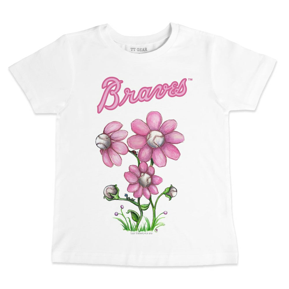 Atlanta Braves Tiny Turnip Youth Blooming Baseballs T-Shirt - MLB