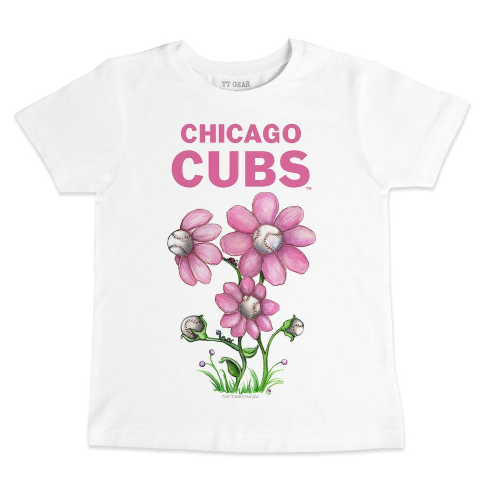 Chicago Cubs Tiny Turnip Youth Blooming Baseballs T-Shirt - MLB