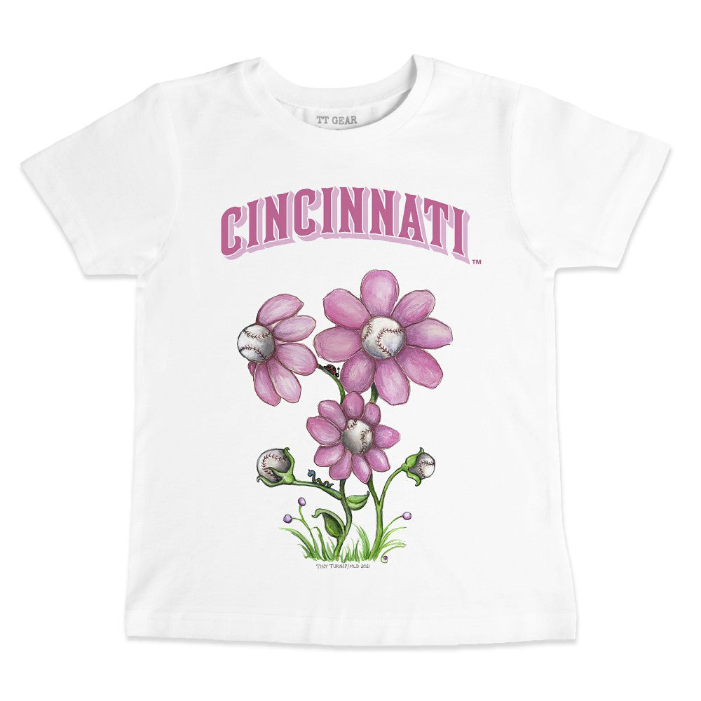 Cincinnati Reds Tiny Turnip Youth Blooming Baseballs T-Shirt - MLB