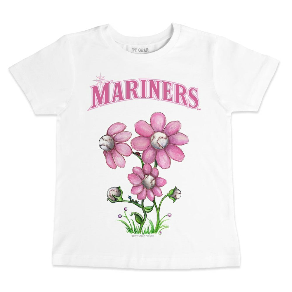 Seattle Mariners Tiny Turnip Youth Blooming Baseballs T-Shirt - MLB