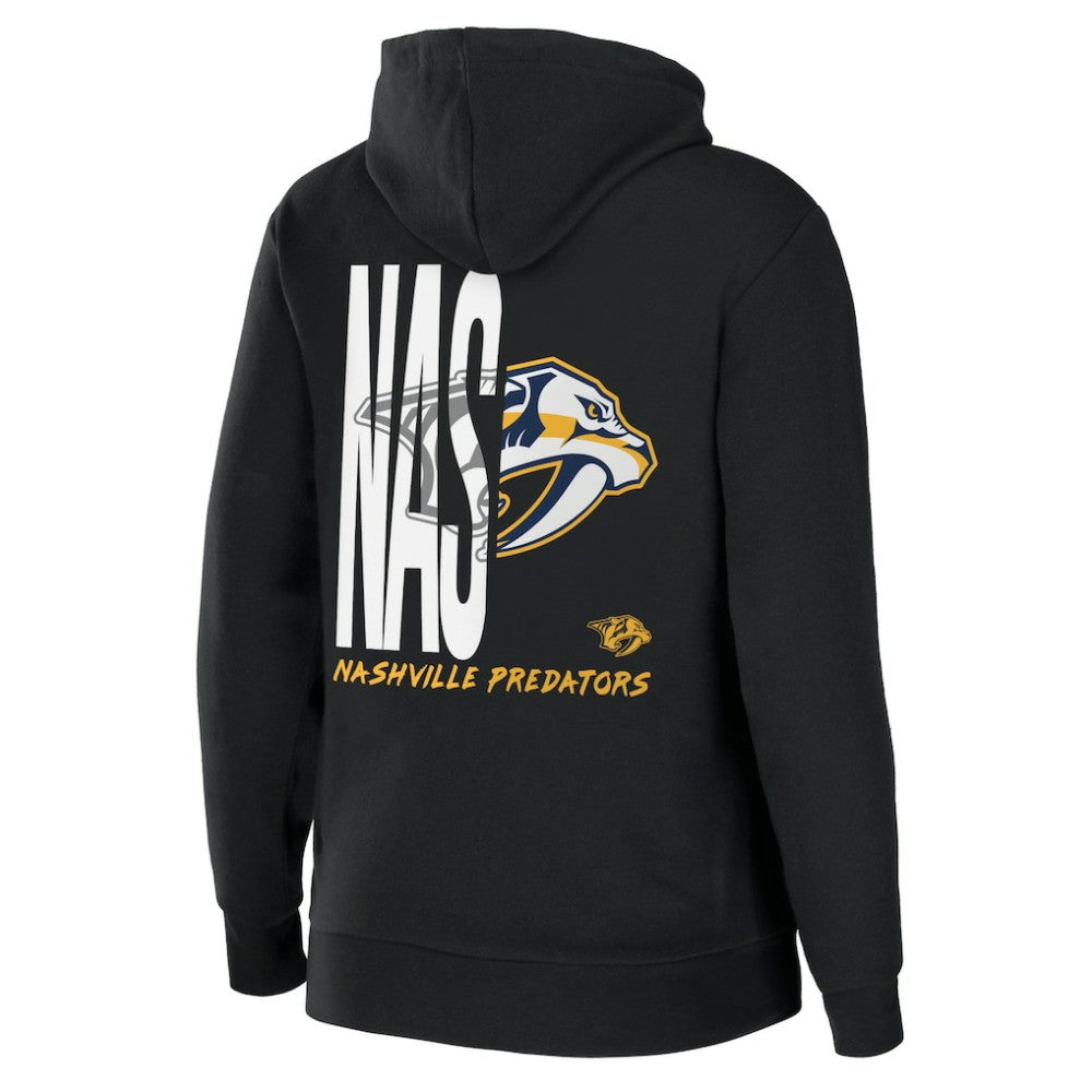 Nashville Predators WEAR by Erin Andrews Women's Sponge Fleece Full-Zip Hoodie - Black - NHL
