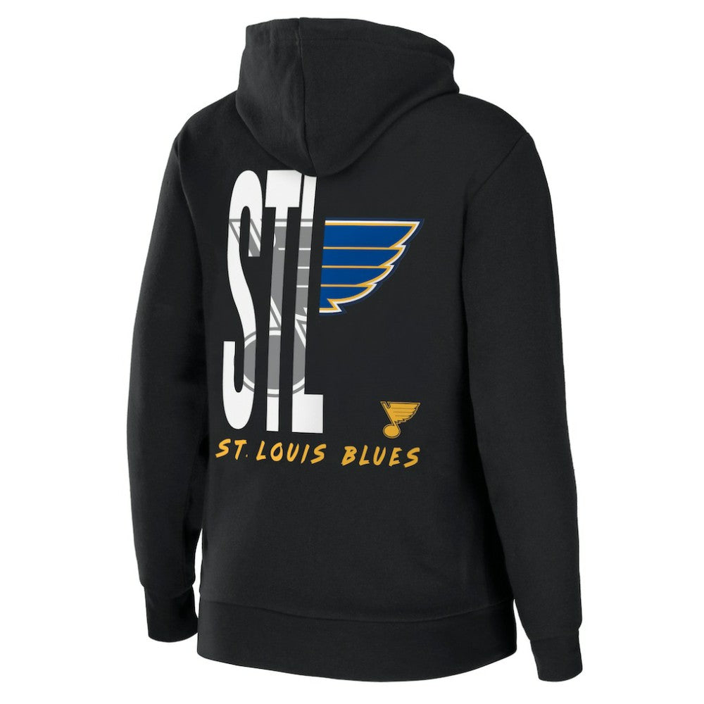 St. Louis Blues WEAR by Erin Andrews Women's Sponge Fleece Full-Zip Hoodie - Black - NHL