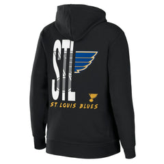St. Louis Blues WEAR by Erin Andrews Women's Sponge Fleece Full-Zip Hoodie - Black - NHL