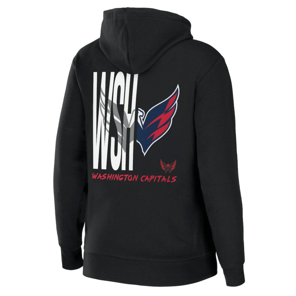 Washington Capitals WEAR by Erin Andrews Women's Sponge Fleece Full-Zip Hoodie - Black - NHL