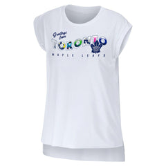 Toronto Maple Leafs WEAR by Erin Andrews Women's Greetings From Muscle T-Shirt - White - NHL