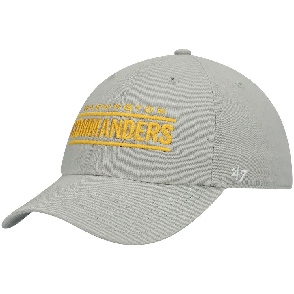 Washington Commanders '47 Script Clean Up Adjustable Hat Gray | 47 brand
