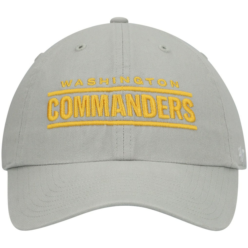 Washington Commanders '47 Script Clean Up Adjustable Hat Gray | 47 brand