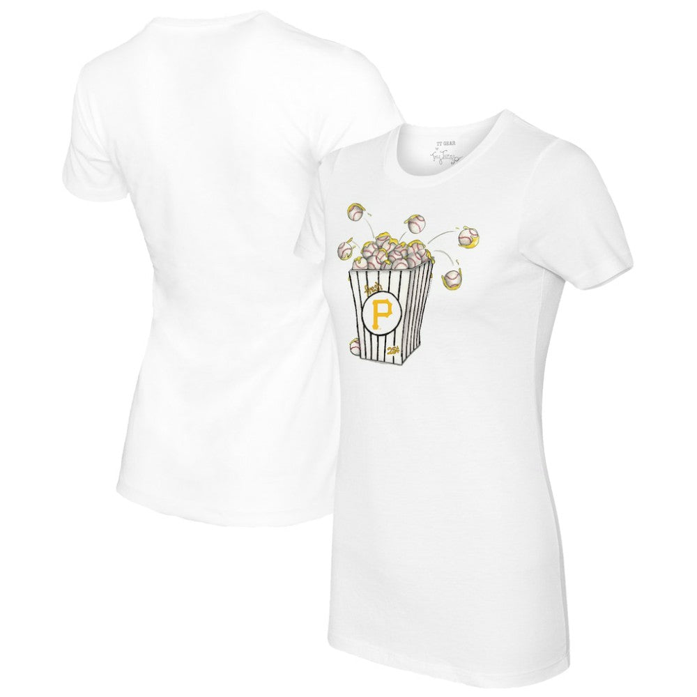 Pittsburgh Pirates Tiny Turnip Women's Popcorn T-Shirt - MLB