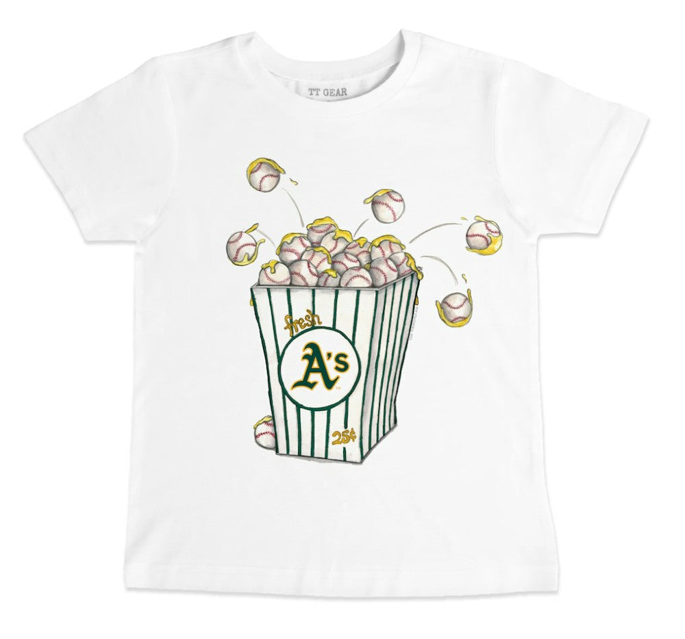 Athletics Tiny Turnip Youth Popcorn T-Shirt - MLB