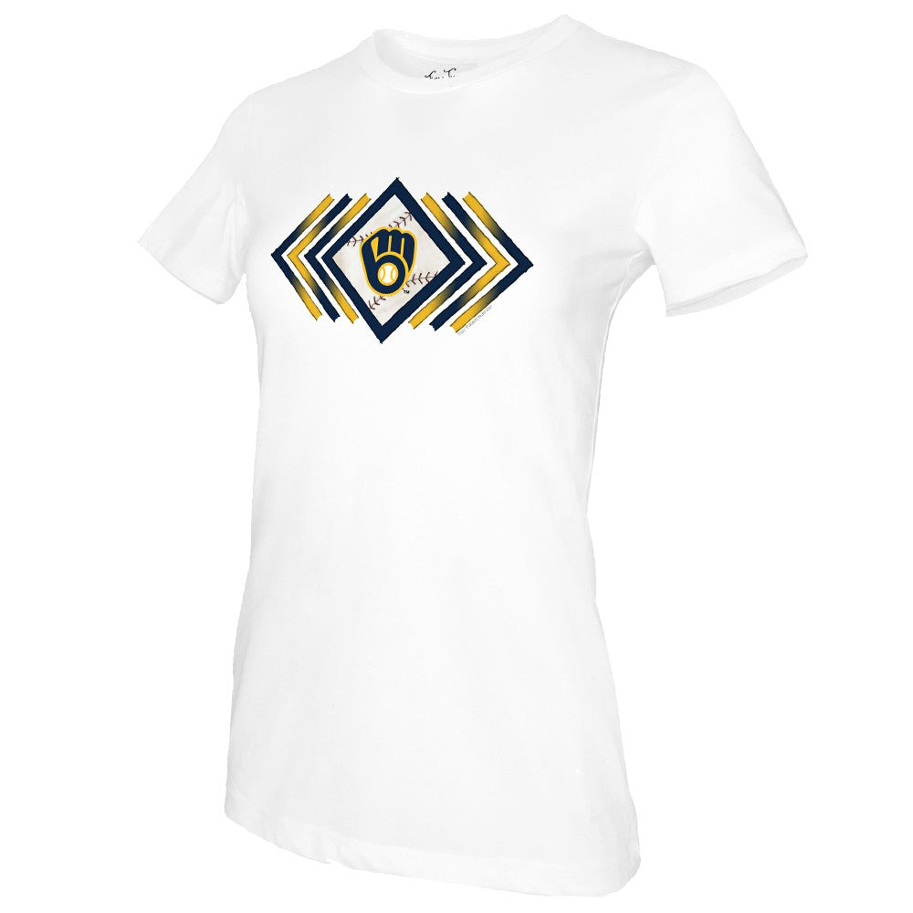 Milwaukee Brewers Tiny Turnip Women's Prism Arrows T-Shirt - MLB
