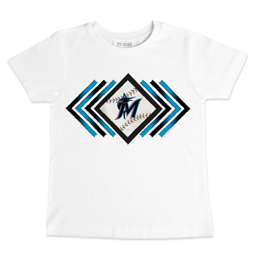 Miami Marlins Tiny Turnip Youth Prism Arrows T-Shirt - MLB