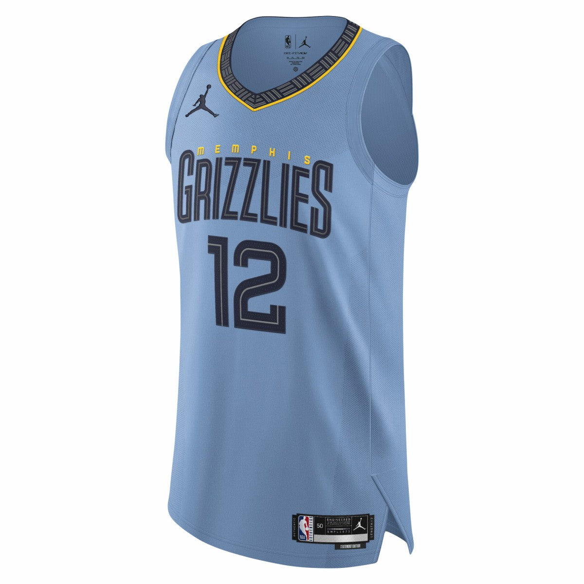 Ja Morant Memphis Grizzlies Jordan Brand Authentic Player Jersey Statement Edition Light Blue - NBA