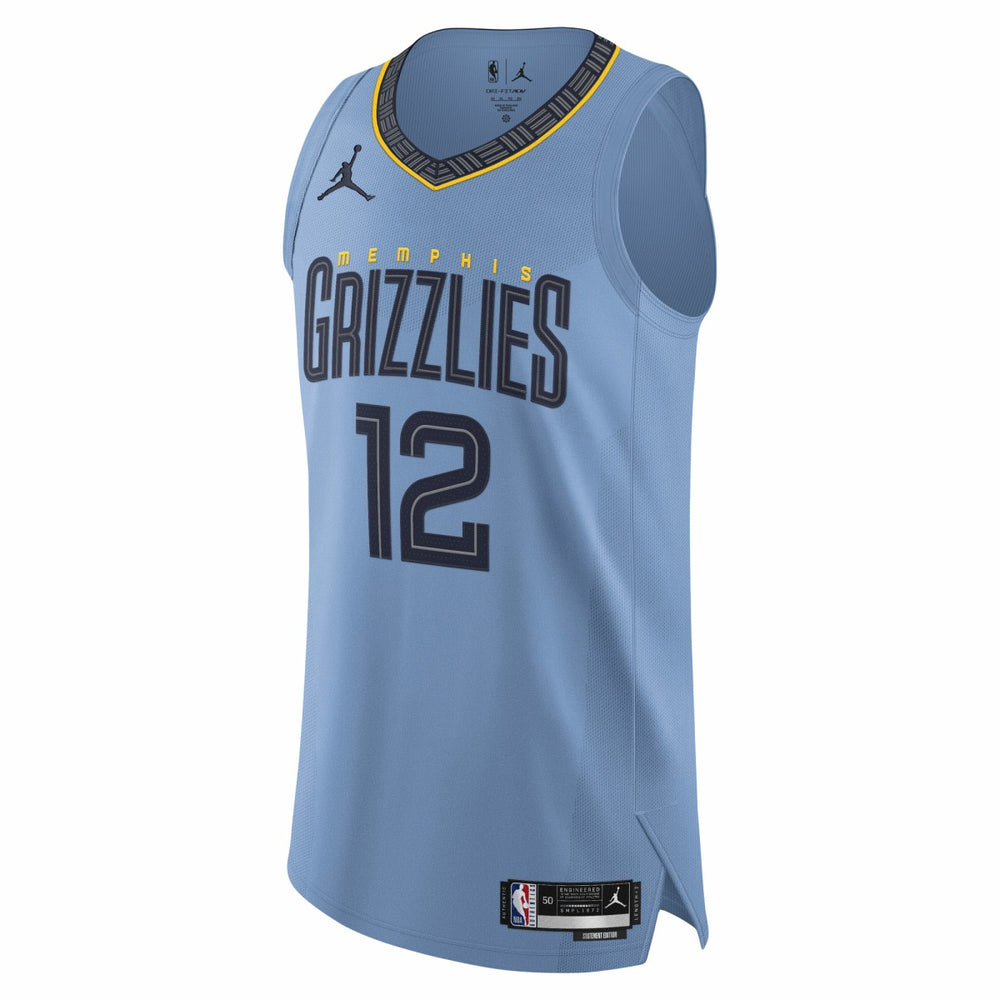 Ja Morant Memphis Grizzlies Jordan Brand Authentic Player Jersey Statement Edition Light Blue - NBA