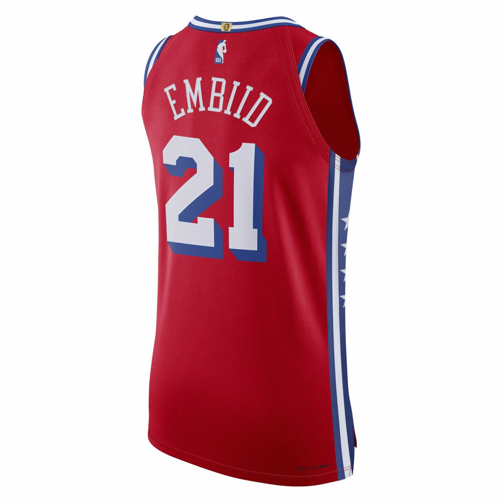 Joel Embiid Philadelphia 76ers Jordan Brand Authentic Player Jersey Statement Edition Red - NBA