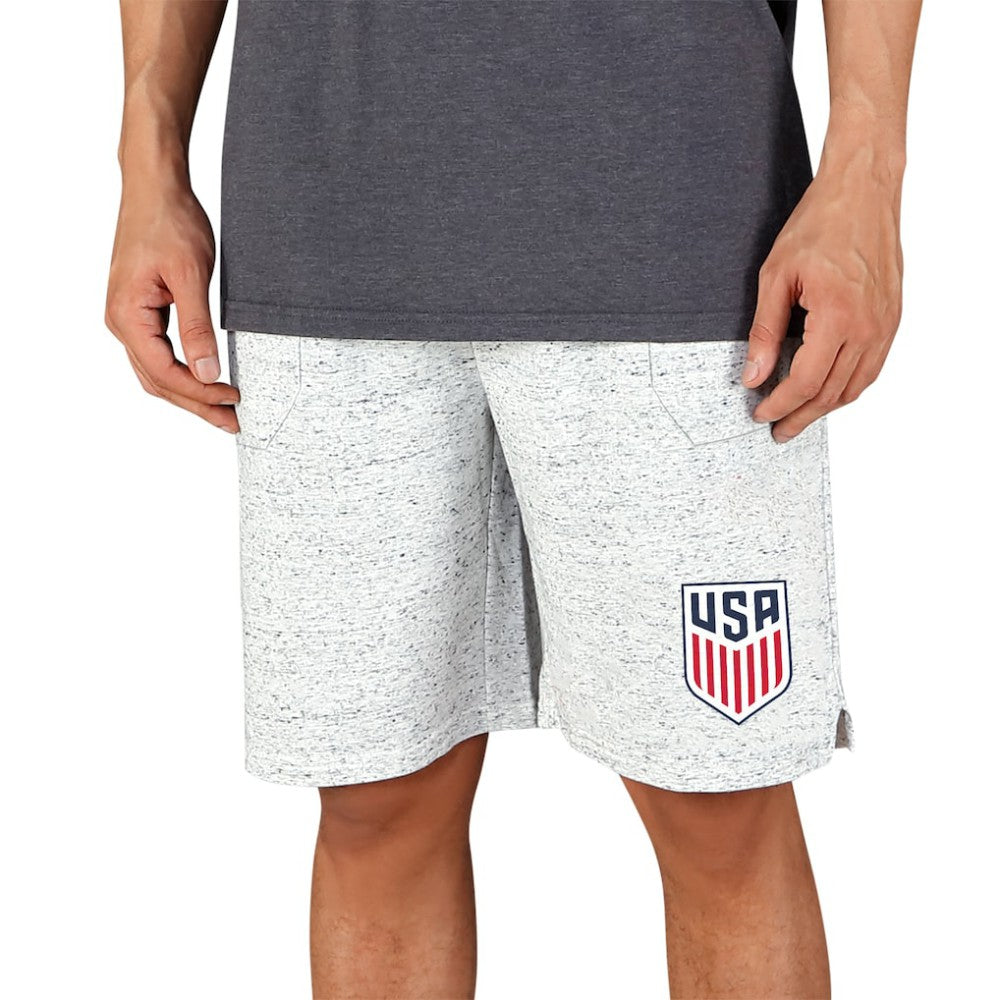 USMNT Concepts Sport Throttle Knit Jam Shorts White/Charcoal - FIFA World CUP