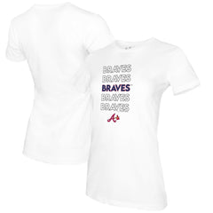 Atlanta Braves Tiny Turnip Women's Stacked T-Shirt - MLB