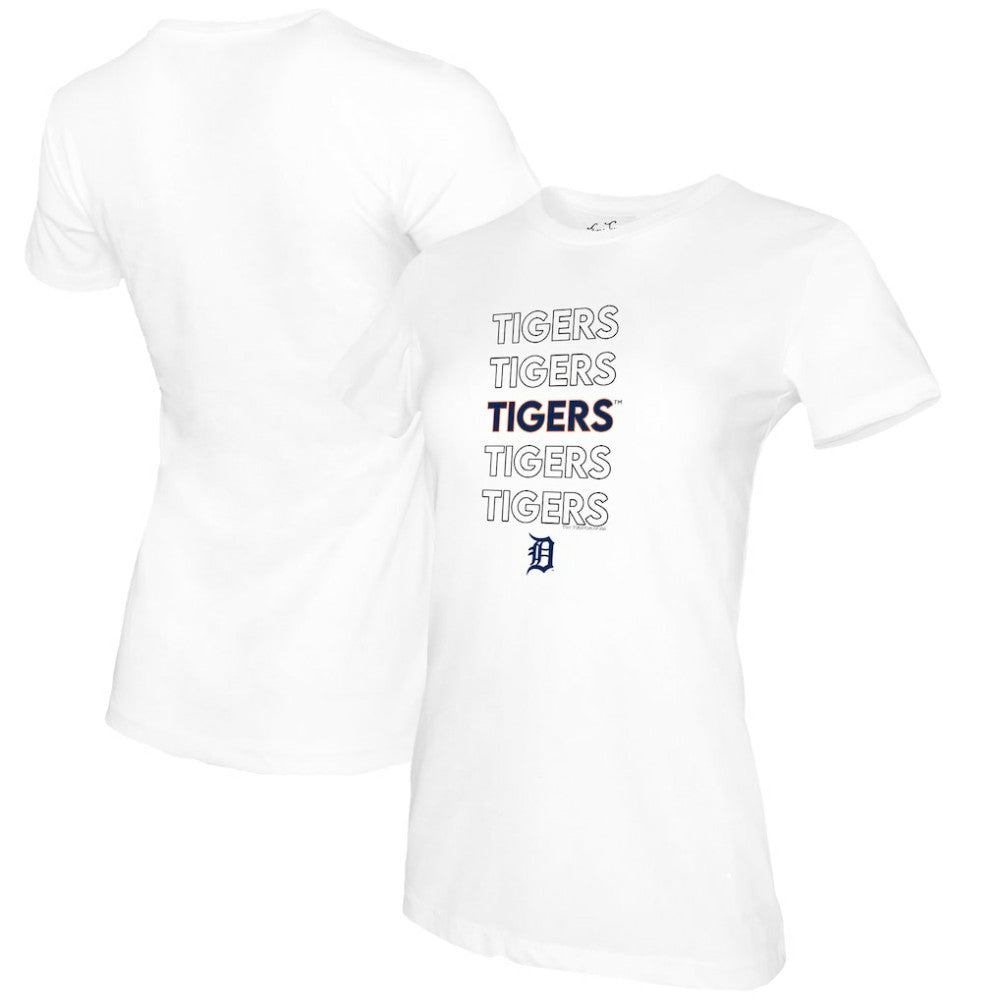 Detroit Tigers Tiny Turnip Women's Stacked T-Shirt - MLB