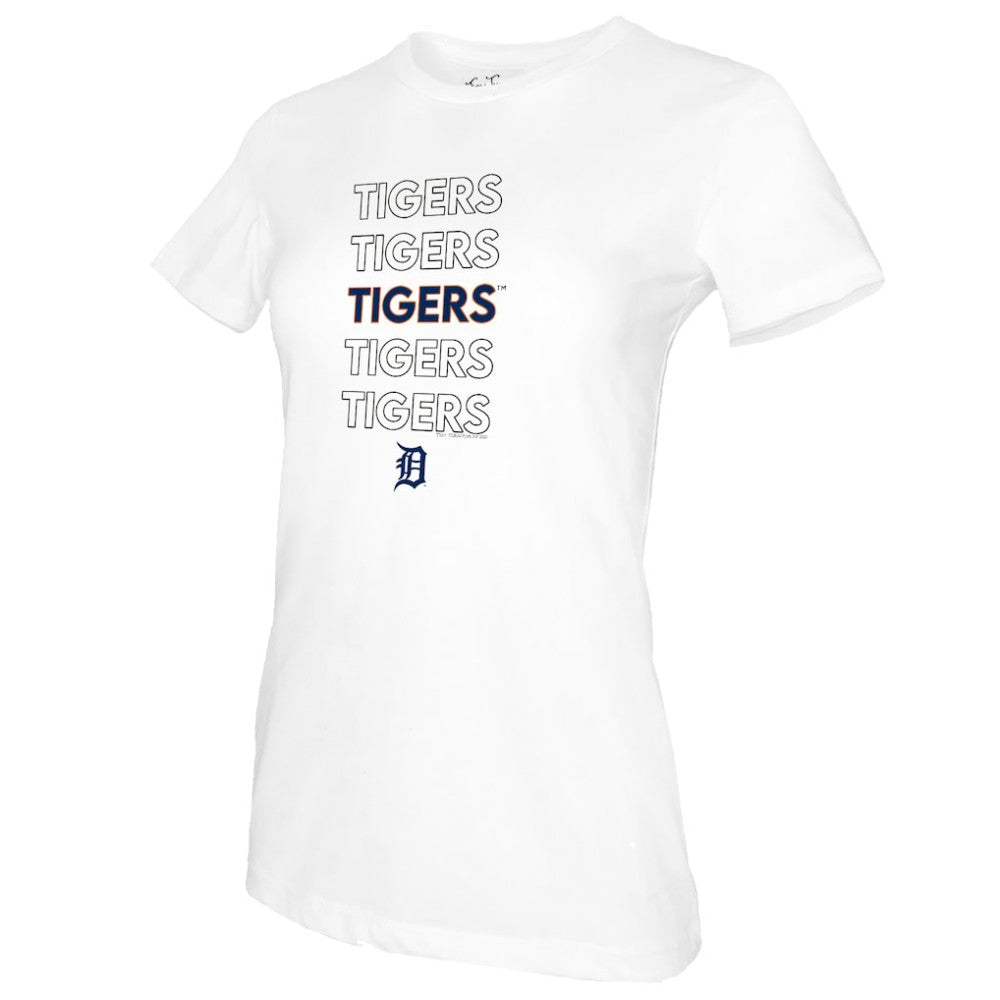 Detroit Tigers Tiny Turnip Women's Stacked T-Shirt - MLB
