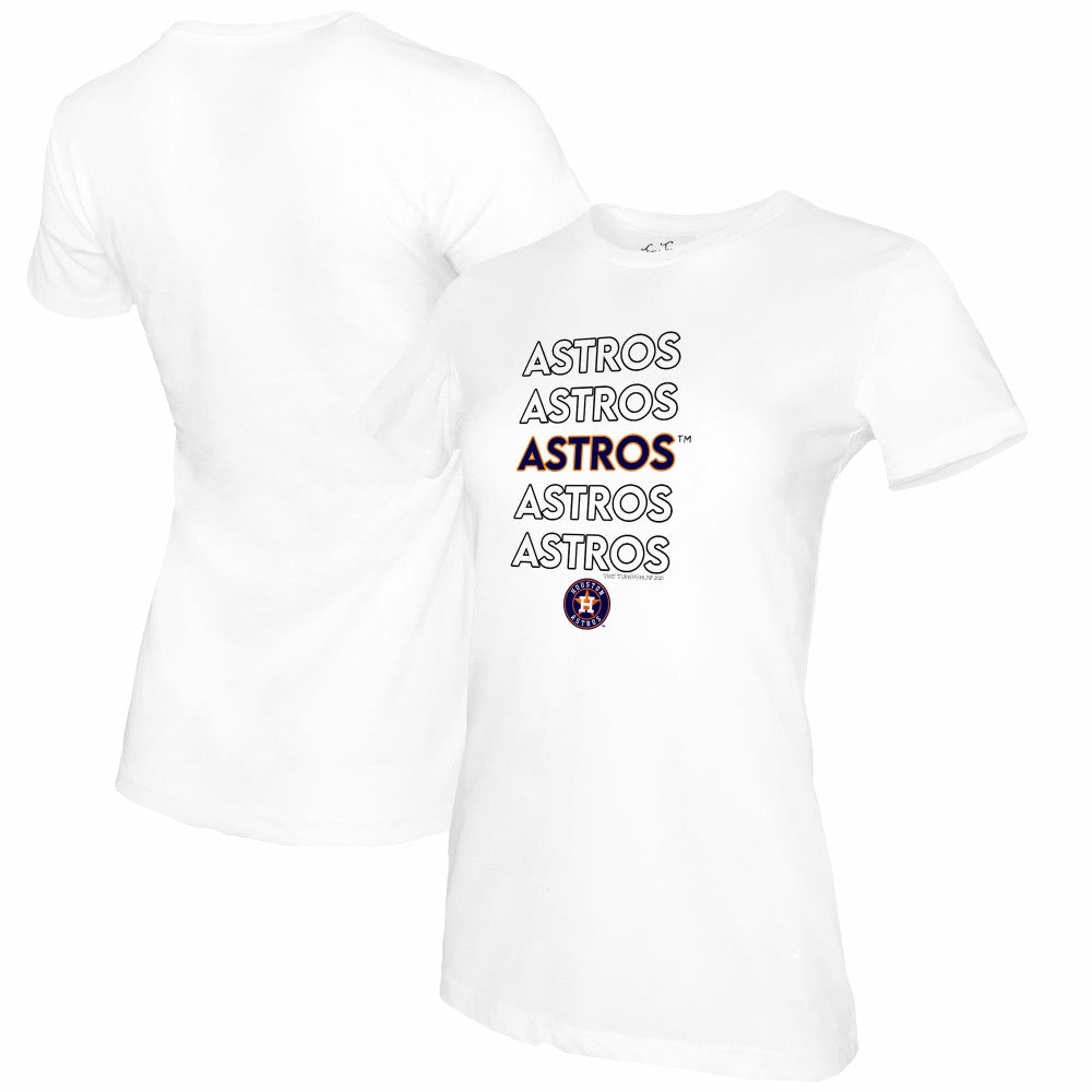 Houston Astros Tiny Turnip Women's Stacked T-Shirt - MLB