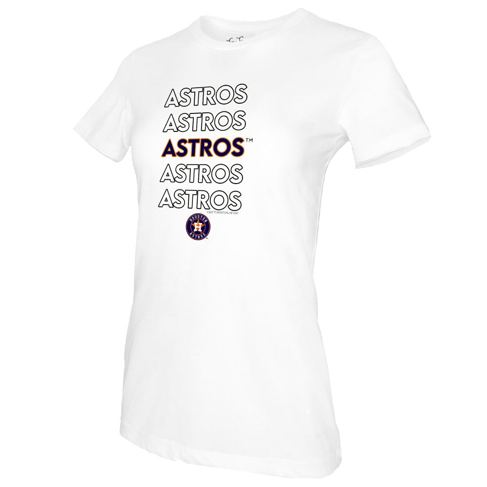 Houston Astros Tiny Turnip Women's Stacked T-Shirt - MLB