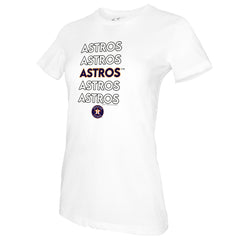 Houston Astros Tiny Turnip Women's Stacked T-Shirt - MLB