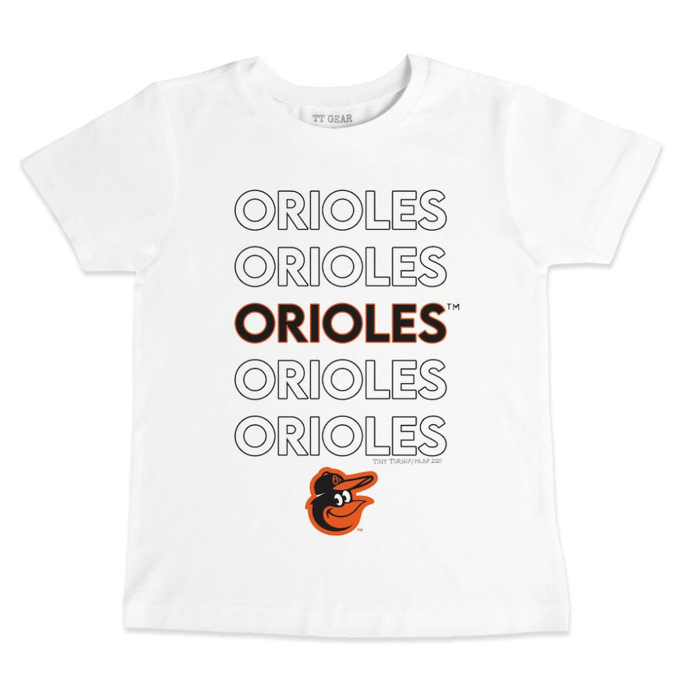 Baltimore Orioles Tiny Turnip Youth Stacked T-Shirt - MLB