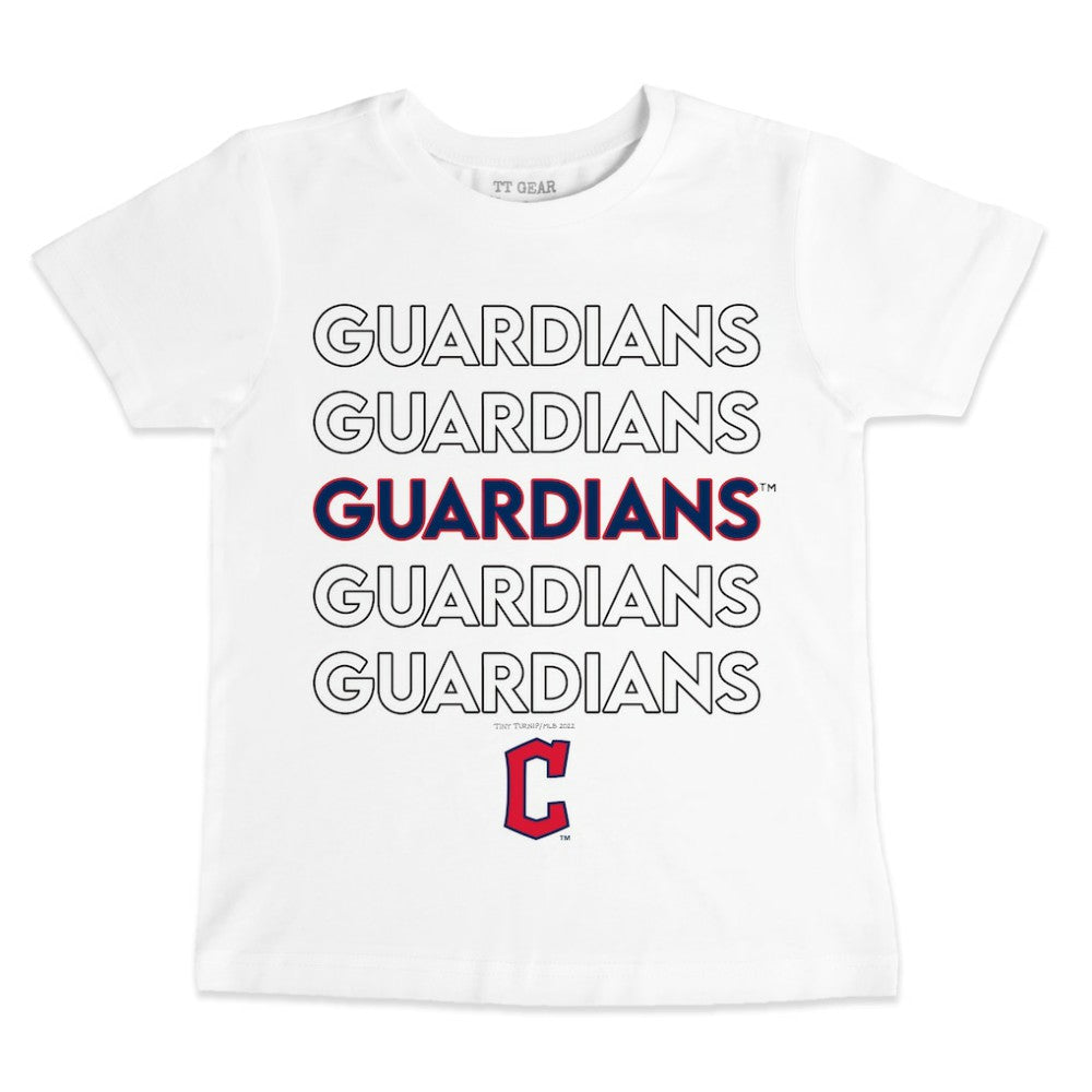 Cleveland Guardians Tiny Turnip Youth Stacked T-Shirt - MLB