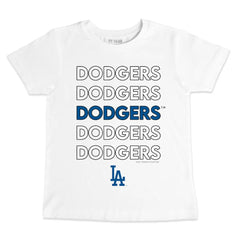 Los Angeles Dodgers Tiny Turnip Youth Stacked T-Shirt - MLB