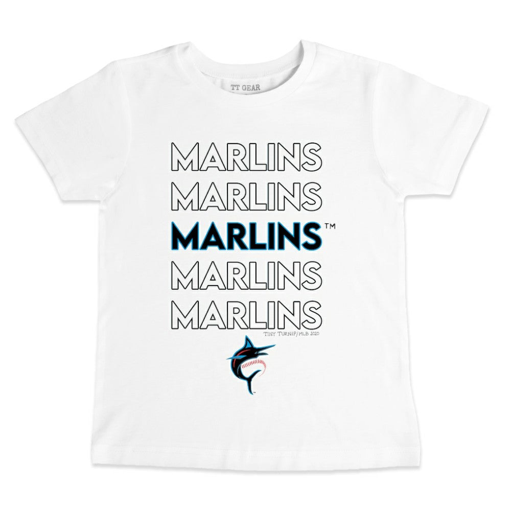 Miami Marlins Tiny Turnip Youth Stacked T-Shirt - MLB
