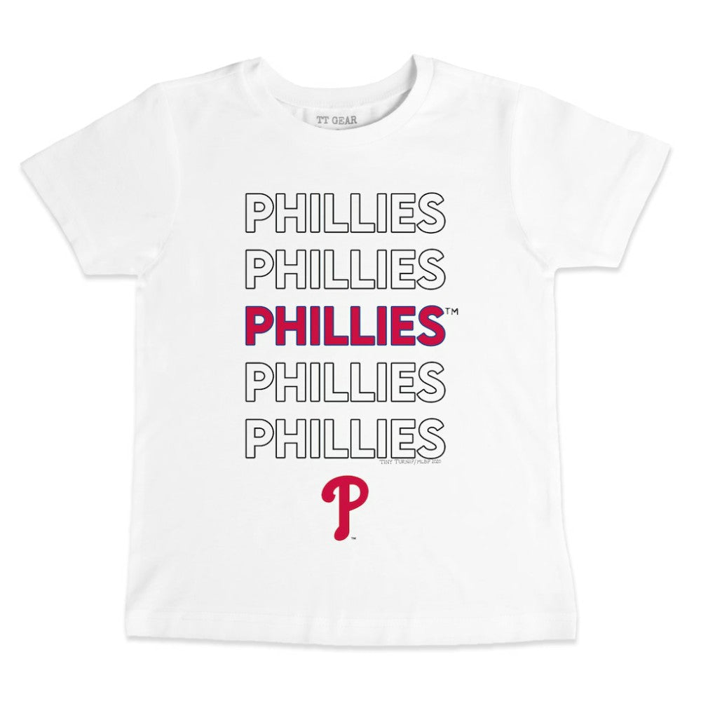 Philadelphia Phillies Tiny Turnip Youth Stacked T-Shirt - MLB
