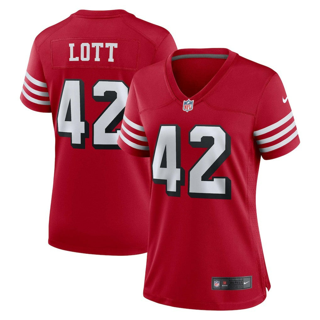 Ronnie Lott San Francisco 49ers Women's Alternate Game Jersey Scarlet | Nike for Sale