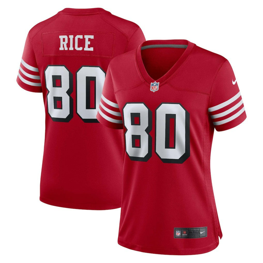 Jerry Rice San Francisco 49ers Women's Alternate Game Jersey Scarlet | Nike for Sale