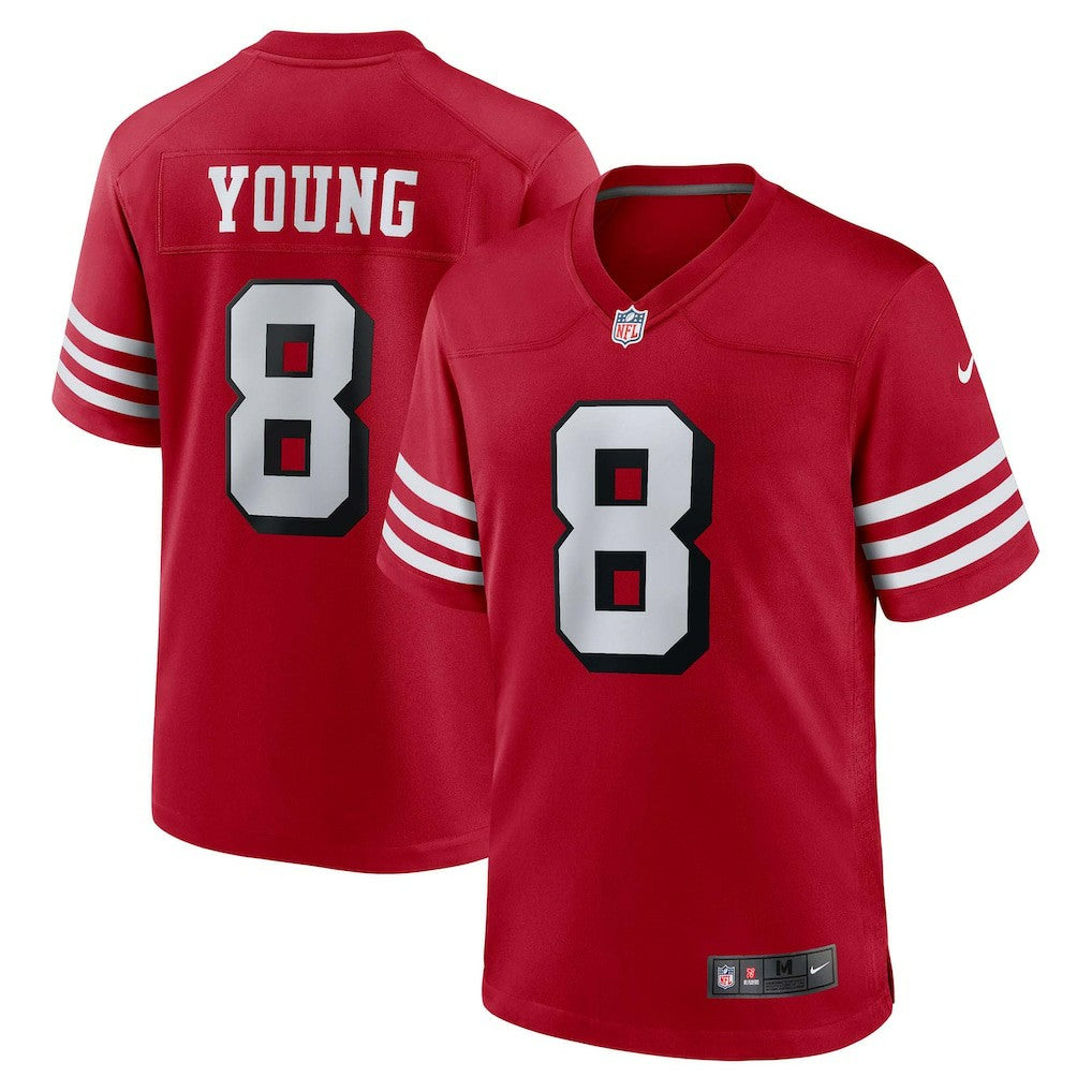 Steve Young San Francisco 49ers Retired Player Alternate Game Jersey Scarlet | Nike for Sale