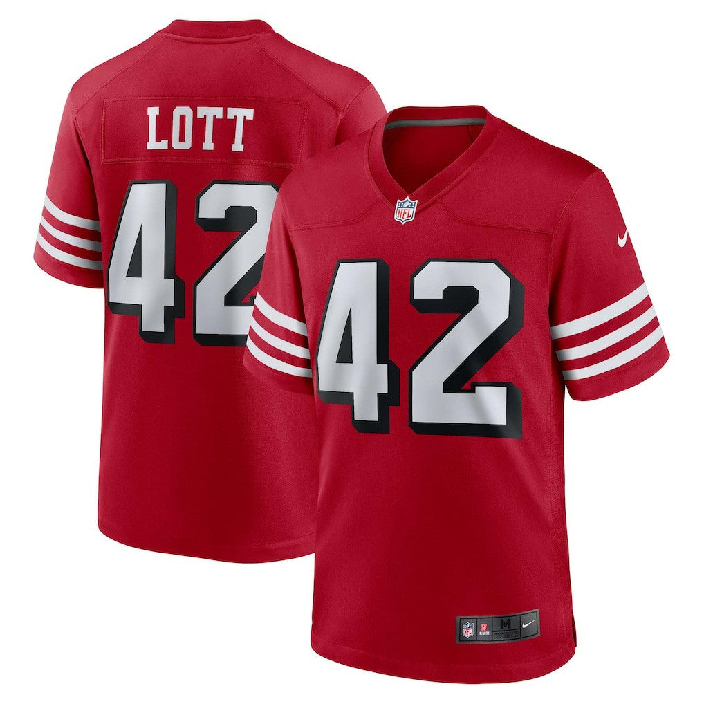 Ronnie Lott San Francisco 49ers Retired Player Alternate Game Jersey Scarlet | Nike for Sale