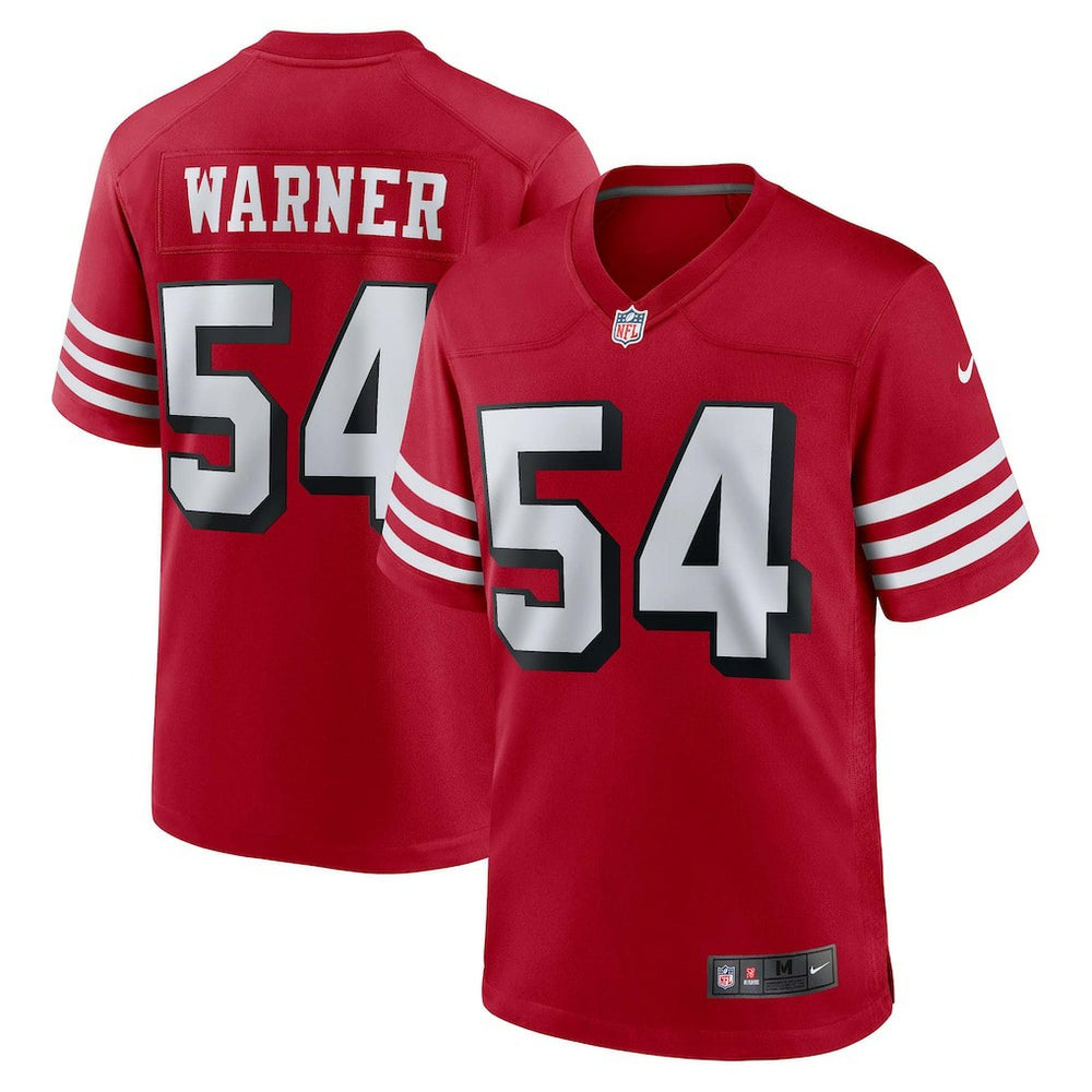 Fred Warner San Francisco 49ers Alternate Game Jersey Scarlet | Nike for Sale