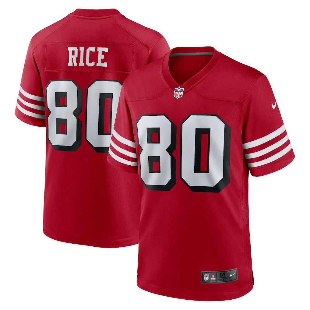 Jerry Rice San Francisco 49ers Retired Player Alternate Game Jersey Scarlet | Nike for Sale