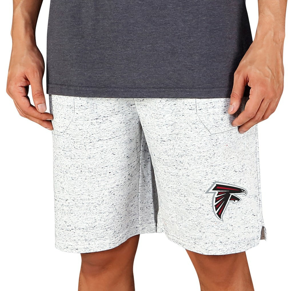 Atlanta Falcons Concepts Sport Throttle Knit Jam Shorts White/Charcoal | NFL