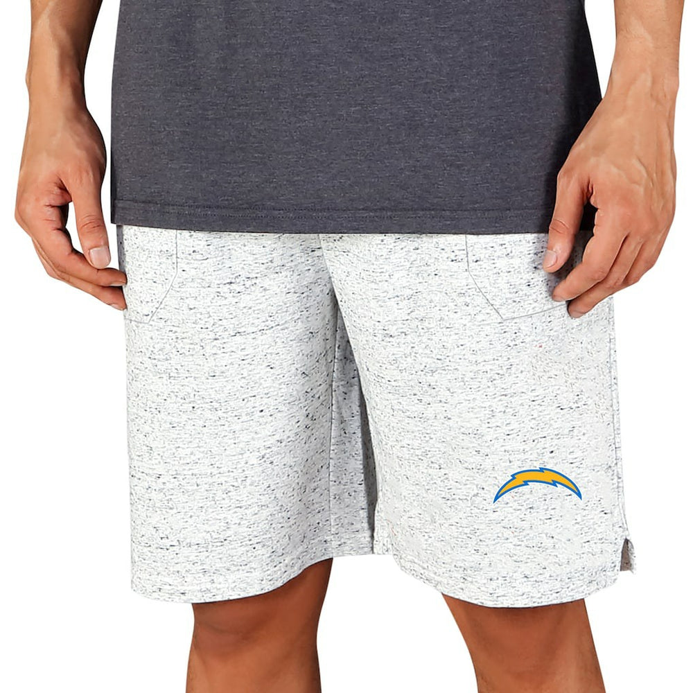 Los Angeles Chargers Concepts Sport Throttle Knit Jam Shorts White/Charcoal | NFL