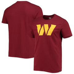 Washington Commanders '47 Logo Imprint Super Rival T-Shirt Burgundy | 47 brand